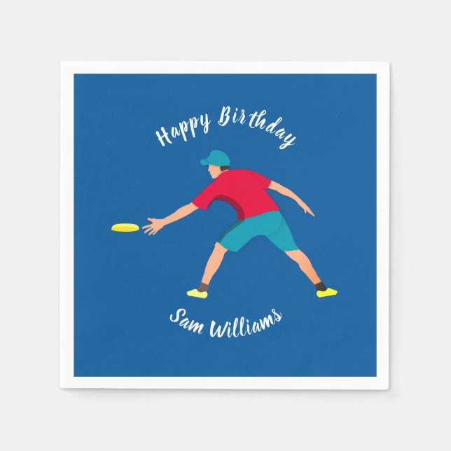 Ultimate Frisbee Napkins (Front)