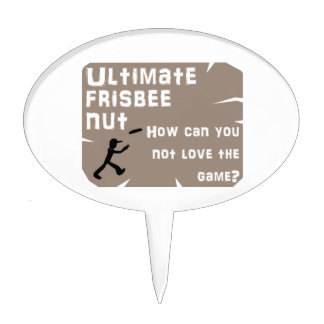 Ultimate Frisbee Nut Cake Topper