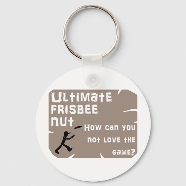 Ultimate Frisbee Nut Keychain (Front)
