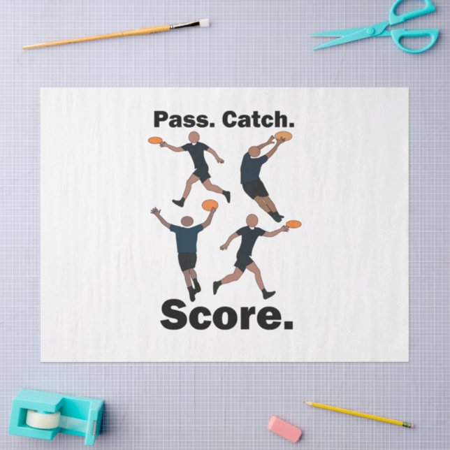 Ultimate Frisbee Pass Catch Score Frisbee Party Tissue Paper (Craft)