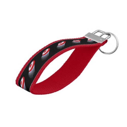 Ultimate Frisbee Pattern Wrist Keychain