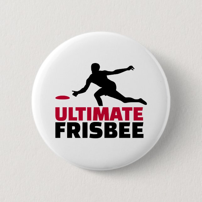 Ultimate Frisbee Pinback Button (Front)