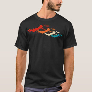 Ultimate Frisbee Player Flying Disc Retro Vintage T-Shirt