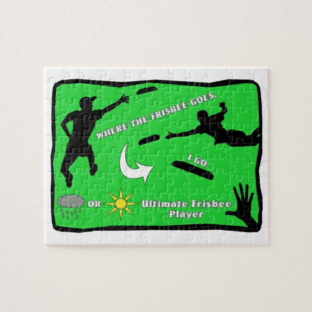 Ultimate Frisbee Rain or Shine Jigsaw Puzzle (Horizontal)