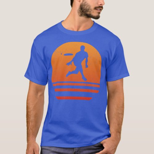 Ultimate Frisbee Retro Sun Sunset T_Shirt