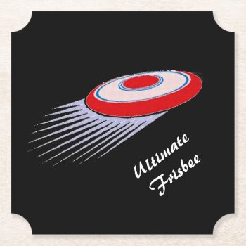 Ultimate Frisbee Set Of Sturdy Paper Coasters by Bebops at Zazzle