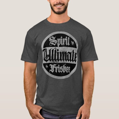 Ultimate Frisbee Spirit BW T_Shirt