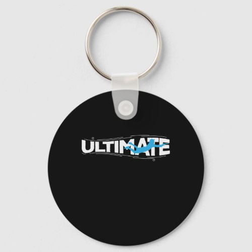 Ultimate Frisbee Sport am Strand Keychain
