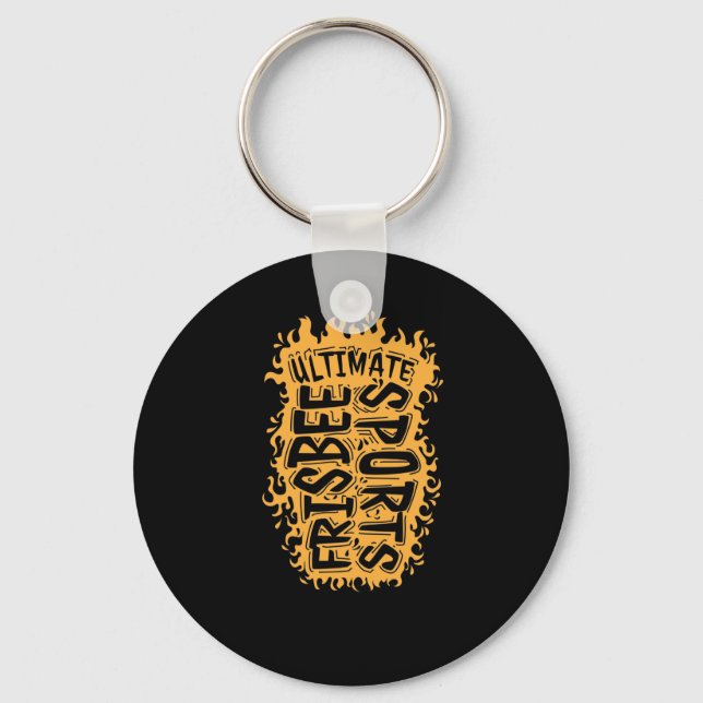 Ultimate Frisbee Sports Keychain (Front)
