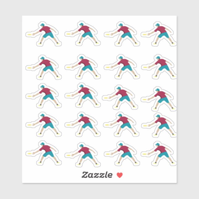 Ultimate Frisbee Sticker (Sheet)