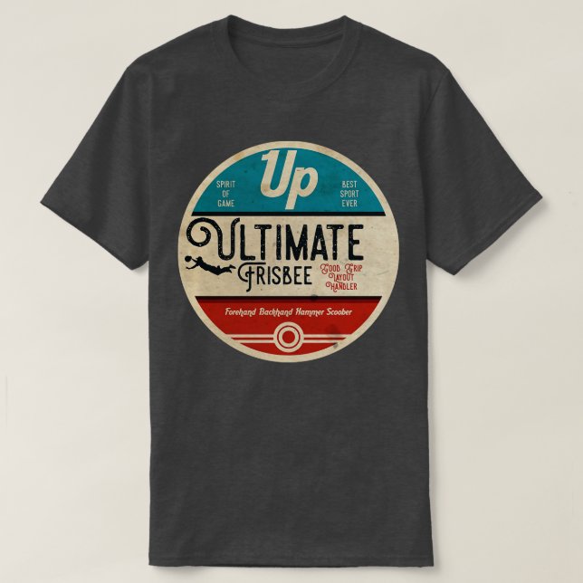 Ultimate Frisbee Vintage T-Shirt (Design Front)