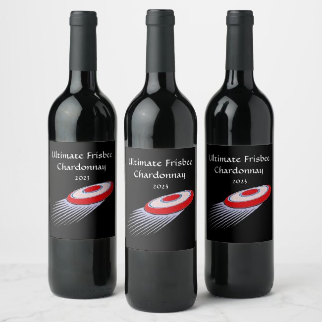 Ultimate Frisbee Wine Labels