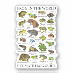 Ultimate Frog Guide Funny Frog Lover Frog Owner Fr Sticker