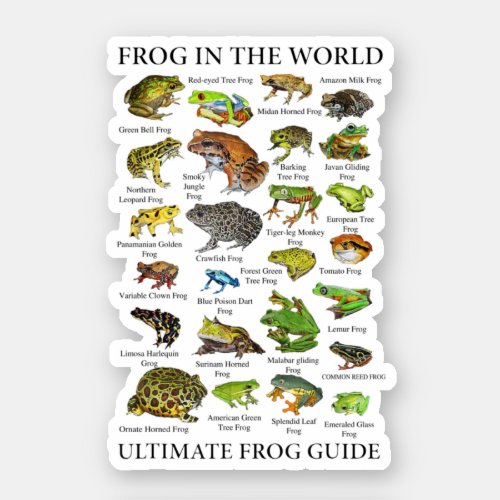 Ultimate Frog Guide Funny Frog Lover Frog Owner Fr Sticker