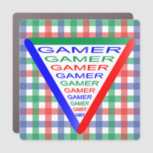 Ultimate Gamer 3 Gaming System Colors RGB Car Magnet