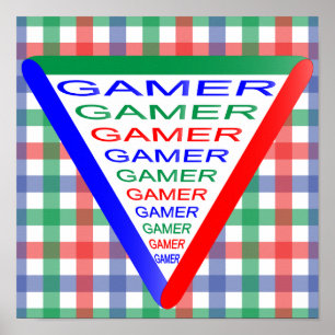 Ultimate Gamer 3 Gaming System Colors RGB Poster