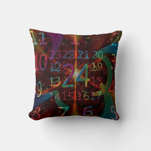 Ultimate Geek gift stunning numbers pattern gift Throw Pillow