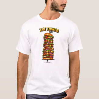 Ultimate Giant Cheeseburger Tower Graphic T-Shirt