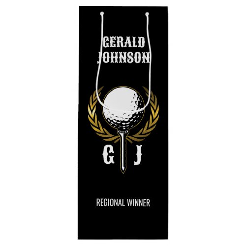 Ultimate Golf Monogram Design Small Gift Bag