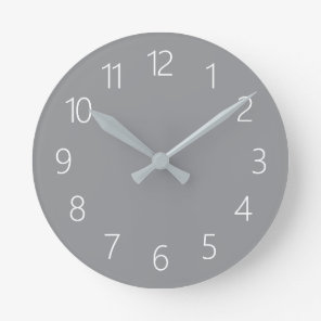 Ultimate Gray Solid Color Of Year Round Clock