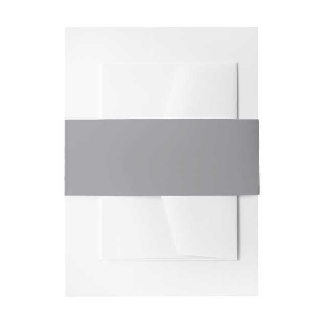 Ultimate Grey Invitation Belly Band (Front Example)