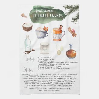 Ultimate Homemade Eggnog | Recipe Heirloom Kitchen Towel