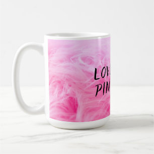 Ultimate Hot Pink Fuzzy Faux Fur Coffee Mug