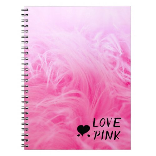 Ultimate Hot Pink Fuzzy Faux Fur Notebook