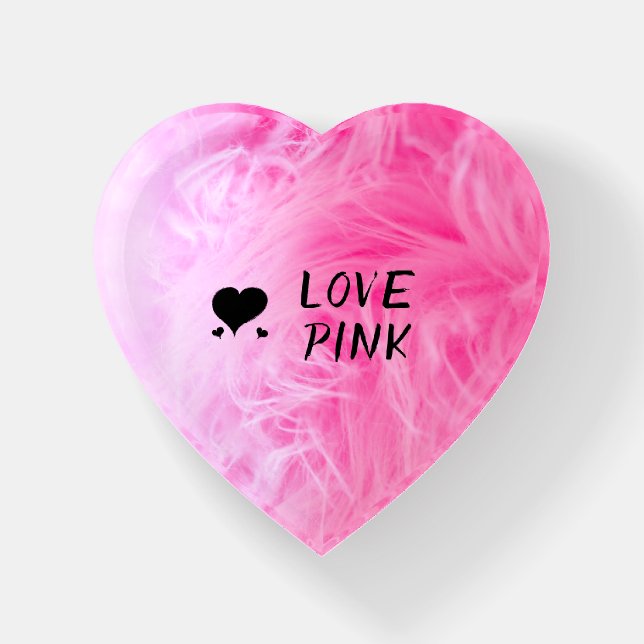 Ultimate Hot Pink Fuzzy Faux Fur Paperweight (Front)