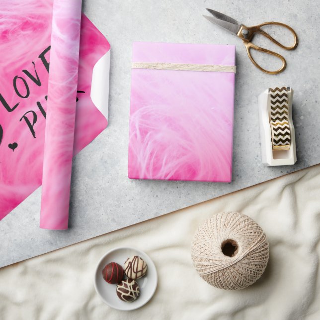 Ultimate Hot Pink Fuzzy Faux Fur Wrapping Paper (Crafts)