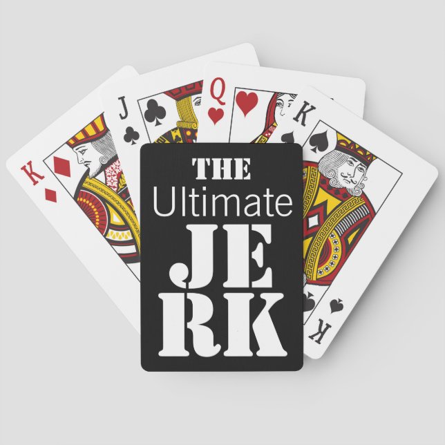 Ultimate Jerk Funny Poker Cards (Back)