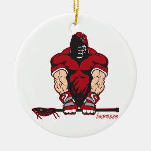 Ultimate Lacrosse Ceramic Ornament
