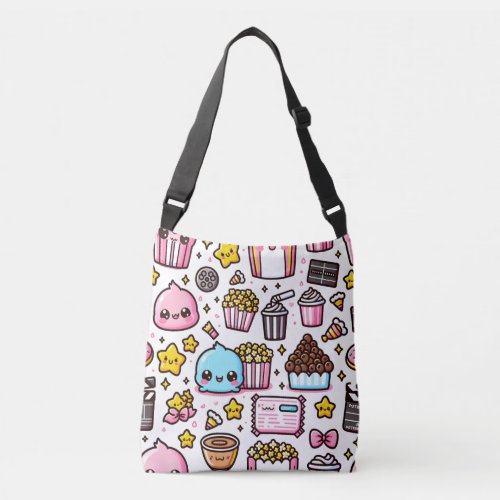 Ultimate Movie Night Party Food Extravaganza Crossbody Bag