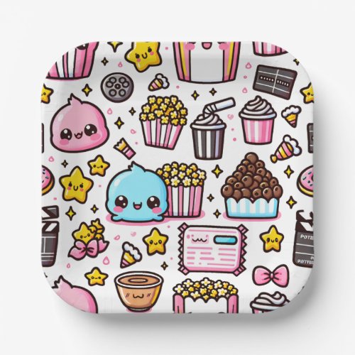 Ultimate Movie Night Party Food Extravaganza Paper Plates