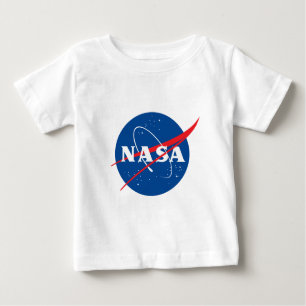 Ultimate NASA Logo Rocket White Soft Cotton Baby T-Shirt