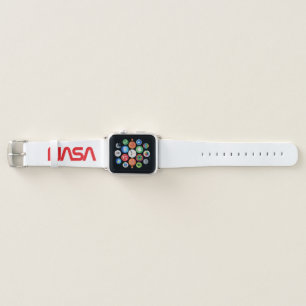 Ultimate NASA Logotype Rocket White Apple Watch Band