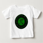 Ultimate Pi Day 2015 3.14.15 9:26:53 (green) Baby T-shirt at Zazzle
