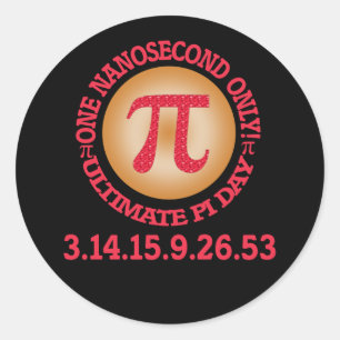 Ultimate Pi Day 2015 Classic Round Sticker