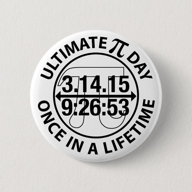 Ultimate Pi Day 2015 Pinback Button (Front)
