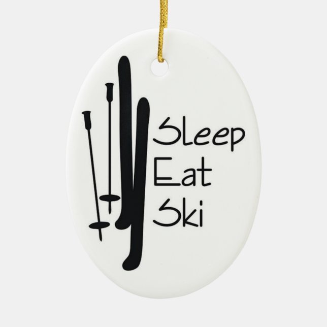 ***ULTIMATE SKI LOVER'S*** CERAMIC ORNAMENT (Front)