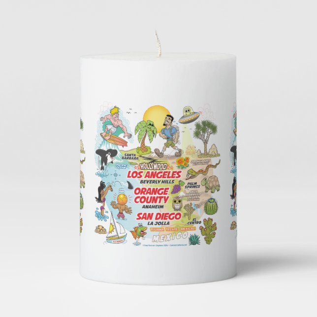 Ultimate So Cal Pillar Candle (Front)