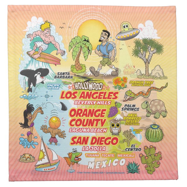 Ultimate SoCal Cloth Napkin (Front)