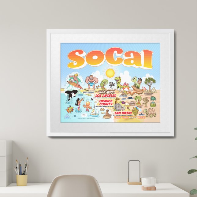 Ultimate SoCal Framed Art (Home Office)