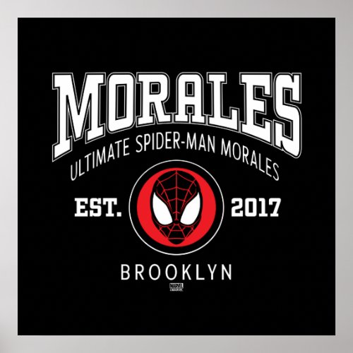 Ultimate Spider_Man Miles Morales Collegiate Logo Poster