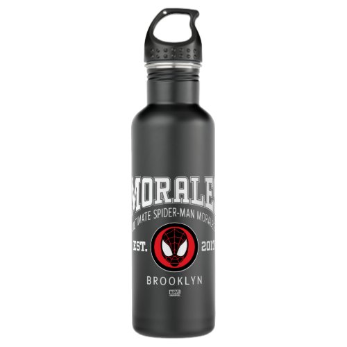Ultimate Spider_Man Miles Morales Collegiate Logo Stainless Steel Water Bottle