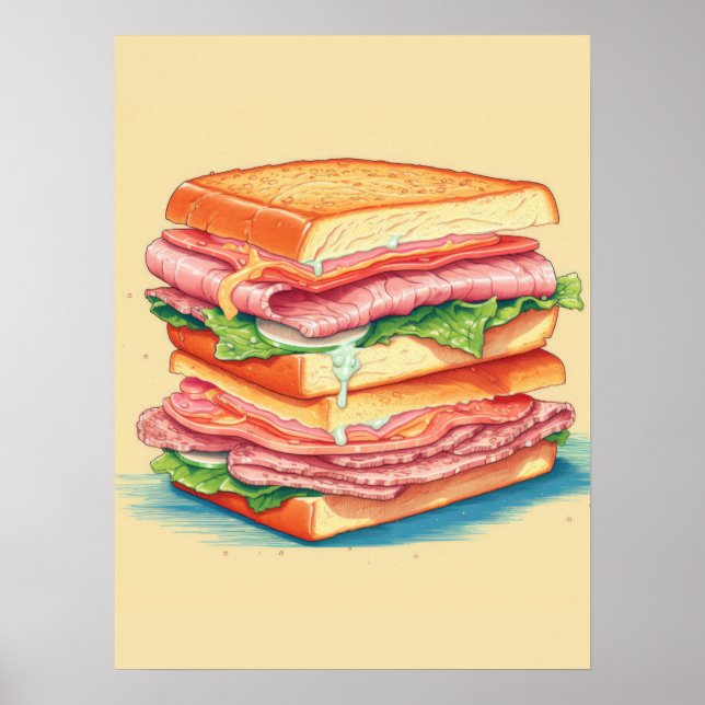 Ultimate Stacked Sandwich Poster (Front)