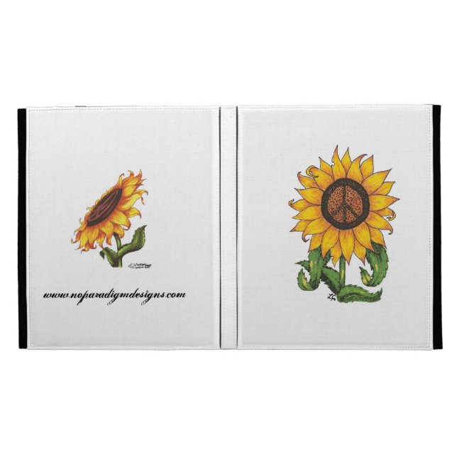Ultimate Sunflower Peace Sign Ipad Case (Opened)