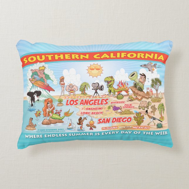 Ultimate Sunny California Accent Pillow (Front)