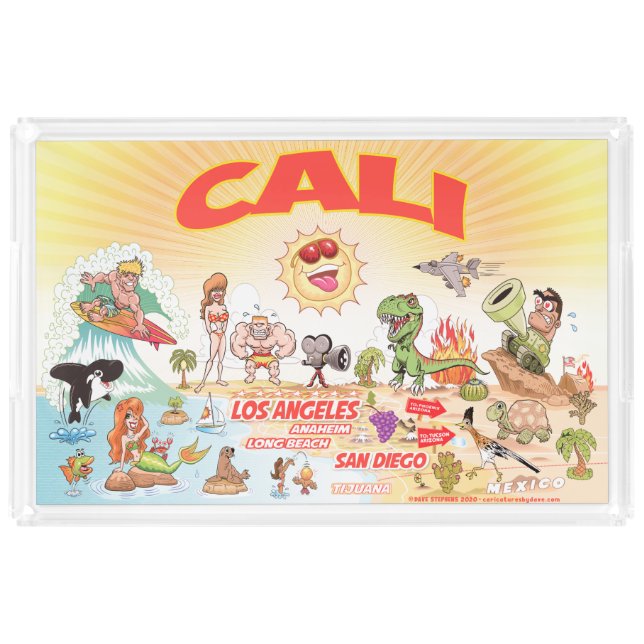 Ultimate Sunny California Acrylic Tray (Front)