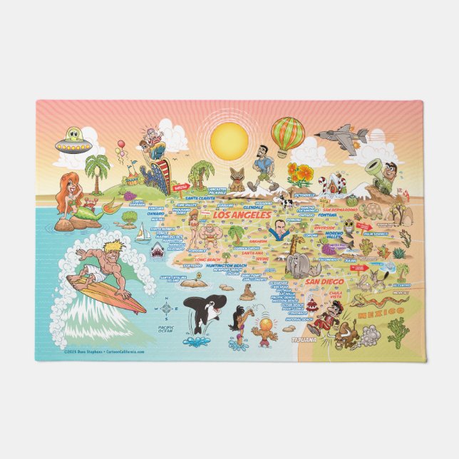 Ultimate Sunny California Doormat (Front)